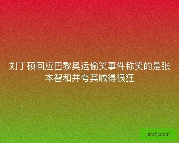 刘丁硕回应巴黎奥运偷笑事件称笑的是张本智和并夸其喊得很狂