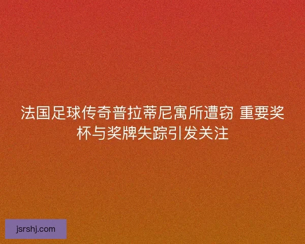 法国足球传奇普拉蒂尼寓所遭窃 重要奖杯与奖牌失踪引发关注